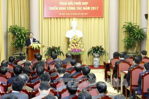 Le président exhorte à rehausser plus la qualité du conseil en stratégie ảnh 2