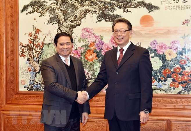 Une délégation du Parti communiste du Vietnam en visite de travail en Chine ảnh 1