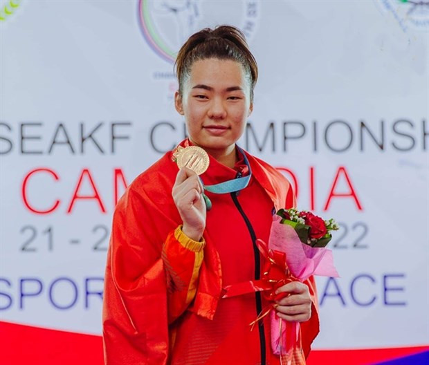 Le Vietnam remporte cinq médailles d'or lors des 9es championnats de karaté d'Asie du Sud-Est ảnh 1 Le Vietnam remporte cinq médailles d'or lors des 9es championnats de karaté d'Asie du Sud-Est ảnh 1