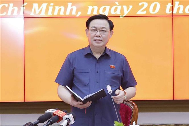 Le président de l’Assemblée nationale travaille avec Hô Chi Minh-Ville ảnh 1 Le président de l’Assemblée nationale travaille avec Hô Chi Minh-Ville ảnh 1