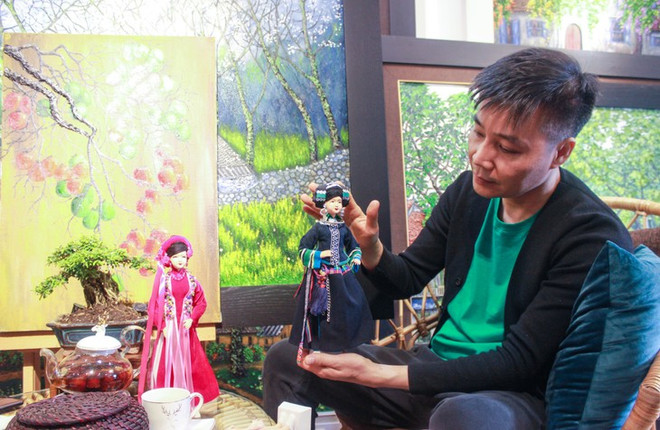 Nguyên Hoàng Anh et ses poupées aux costumes ethniques ảnh 2 Nguyên Hoàng Anh et ses poupées aux costumes ethniques ảnh 2