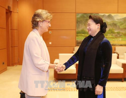 La présidente de l’AN vietnamienne reçoit l’ambassadrice d'Espagne ảnh 1 La présidente de l’AN vietnamienne reçoit l’ambassadrice d'Espagne ảnh 1