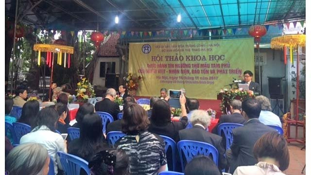 Conférence scientifique sur la pratique du culte des Déesses-Mères à Hanoï ảnh 1 Conférence scientifique sur la pratique du culte des Déesses-Mères à Hanoï ảnh 1