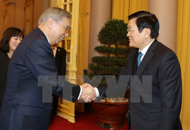 Le président Truong Tan Sang reçoit la délégation de la préfecture japonaise de Gunma ảnh 1 Le président Truong Tan Sang reçoit la délégation de la préfecture japonaise de Gunma ảnh 1
