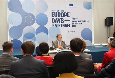Le "Village européen" promeut la culture de l’UE à Hanoï ảnh 1 Le "Village européen" promeut la culture de l’UE à Hanoï ảnh 1