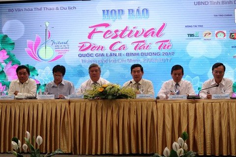 Festival national du don ca tài tu prochainement à Binh Duong ảnh 2 Festival national du don ca tài tu prochainement à Binh Duong ảnh 2