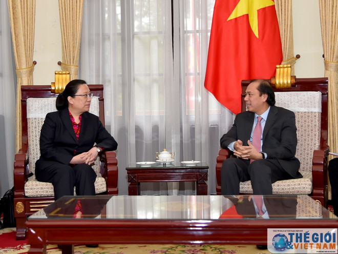 Un vice-ministre des AE reçoit la première consule générale de Chine à Da Nang ảnh 1 Un vice-ministre des AE reçoit la première consule générale de Chine à Da Nang ảnh 1