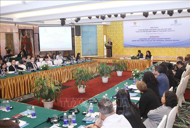 Droits de l’Homme : présentation du Rapport national pour le 3e Cycle de l’EPU ảnh 1 Droits de l’Homme : présentation du Rapport national pour le 3e Cycle de l’EPU ảnh 1