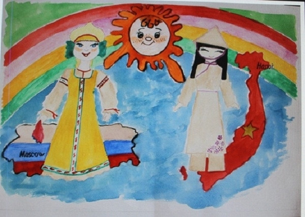 Concours de dessin «Je dessine le Vietnam, je dessine la Russie» ảnh 1 Concours de dessin «Je dessine le Vietnam, je dessine la Russie» ảnh 1
