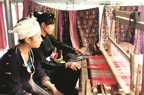 Hàm Yên préserve et valorise le tissage de brocart ảnh 1 Hàm Yên préserve et valorise le tissage de brocart ảnh 1