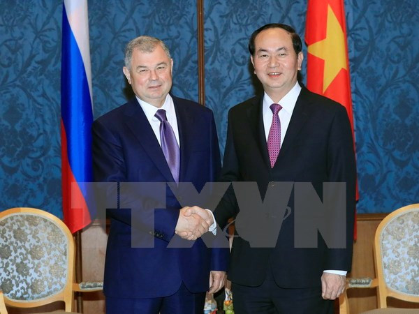 Le président Trân Dai Quang en visite à Saint-Pétersbourg ảnh 1 Le président Trân Dai Quang en visite à Saint-Pétersbourg ảnh 1