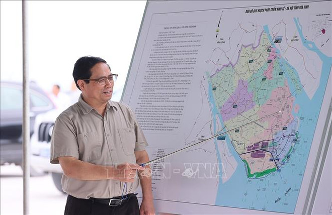 Le PM Pham Minh Chinh travaille avec les autorités de Trà Vinh ảnh 2 Le PM Pham Minh Chinh travaille avec les autorités de Trà Vinh ảnh 2