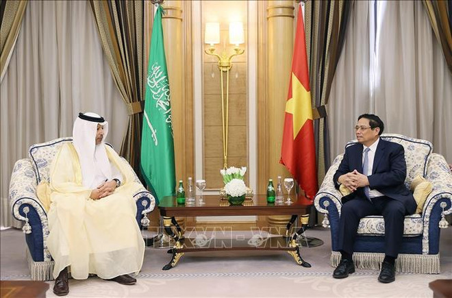 Le PM reçoit des dirigeants des géants économiques d'Arabie saoudite ảnh 2 Le PM reçoit des dirigeants des géants économiques d'Arabie saoudite ảnh 2