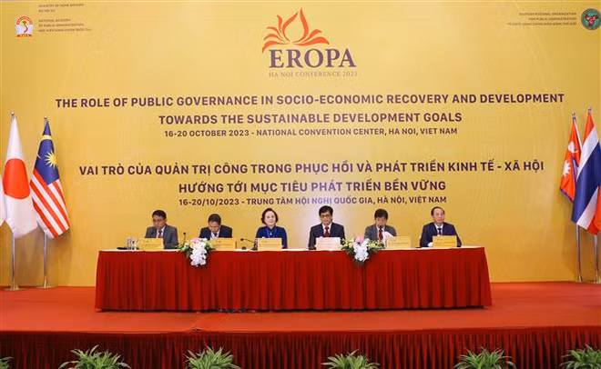 Gouvernance publique : ouverture de la conférence 2023 de l’EROPA à Hanoï ảnh 1 Gouvernance publique : ouverture de la conférence 2023 de l’EROPA à Hanoï ảnh 1