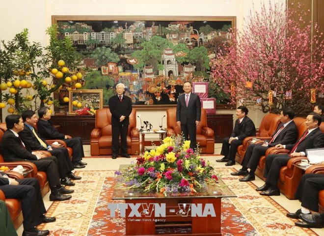 Le secrétaire général du PCV adresse ses vœux du Têt à Hung Yen ảnh 1 Le secrétaire général du PCV adresse ses vœux du Têt à Hung Yen ảnh 1