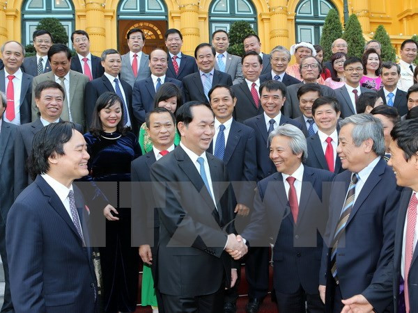 Le président de la République accueille les nouveaux professeurs ảnh 1 Le président de la République accueille les nouveaux professeurs ảnh 1