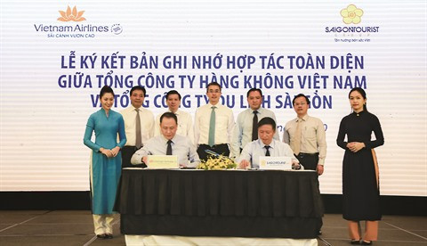 Coopération intégrale Saigontourist - Vietnam Airlines ảnh 1 Coopération intégrale Saigontourist - Vietnam Airlines ảnh 1