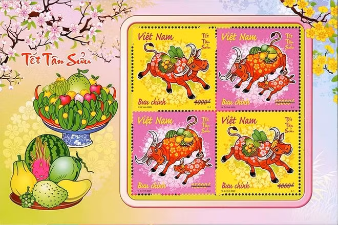 Émission de timbres pour saluer l'Année du buffle 2021 ảnh 1