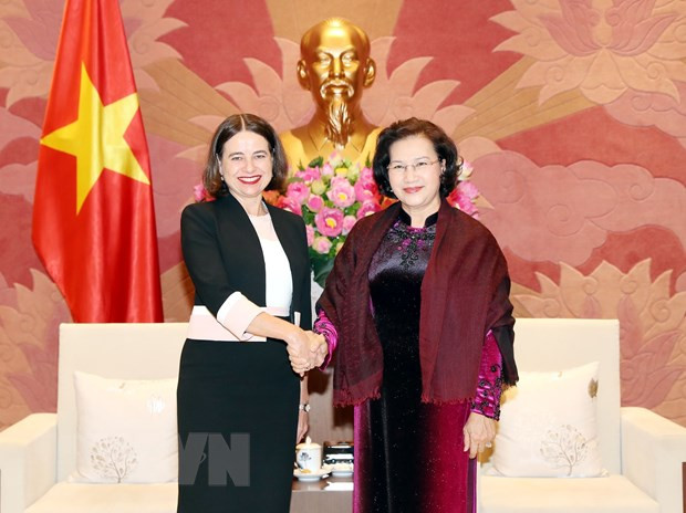 La présidente de l’Assemblée nationale reçoit l'ambassadrice australienne ảnh 1 La présidente de l’Assemblée nationale reçoit l'ambassadrice australienne ảnh 1