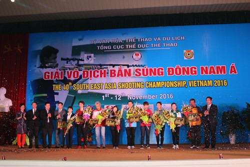 Ouverture des Championnats de tir d'Asie du Sud-Est 2016 à Hanoi ảnh 1 Ouverture des Championnats de tir d'Asie du Sud-Est 2016 à Hanoi ảnh 1