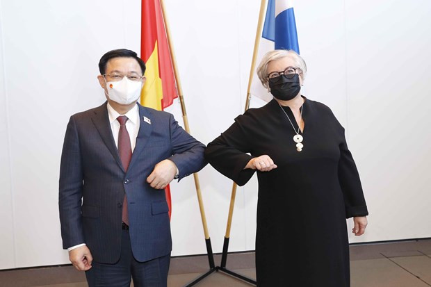 Les chefs des organes législatifs vietnamien et finlandais s'entretiennent ảnh 1 Les chefs des organes législatifs vietnamien et finlandais s'entretiennent ảnh 1