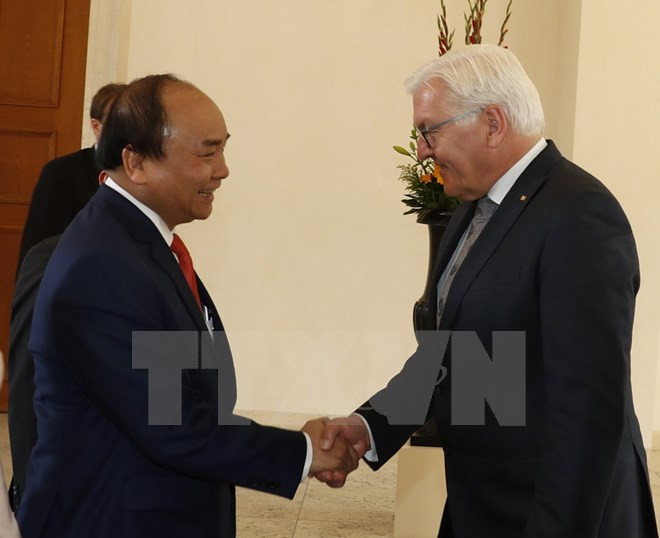 Entrevue entre le Premier ministre vietnamien et le président allemand ảnh 1 Entrevue entre le Premier ministre vietnamien et le président allemand ảnh 1