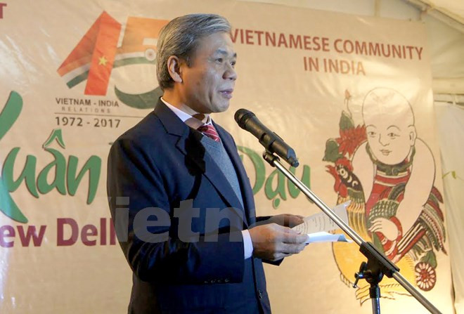 Célébration du 45e anniversaire de l'établissement des relations diplomatiques Vietnam-Inde ảnh 1 Célébration du 45e anniversaire de l'établissement des relations diplomatiques Vietnam-Inde ảnh 1