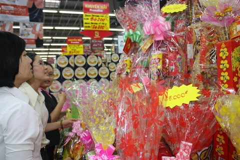 Les paniers cadeaux sont remplis à 90% de produits vietnamiens ảnh 1 Les paniers cadeaux sont remplis à 90% de produits vietnamiens ảnh 1