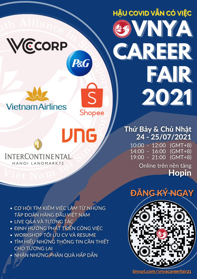 Aider les étudiants vietnamiens à profiter des opportunités d'emploi via "VNYA 2021 Career Fair" ảnh 1 Aider les étudiants vietnamiens à profiter des opportunités d'emploi via "VNYA 2021 Career Fair" ảnh 1
