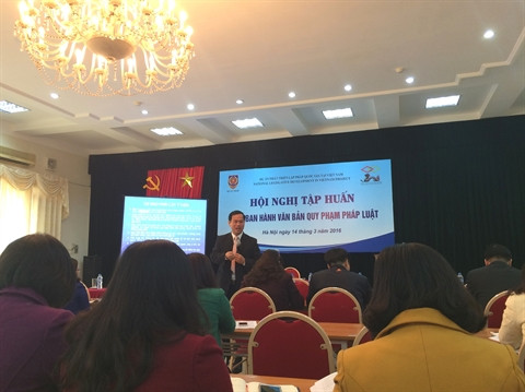 Conférence sur la Loi sur la promulgation de textes normatifs juridiques ảnh 1