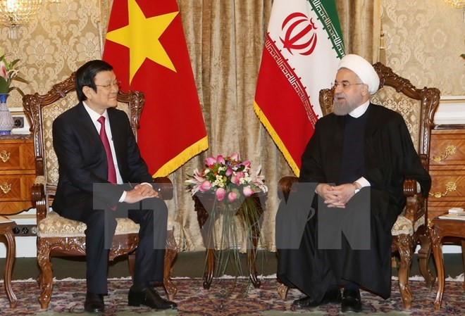 Entretien entre les présidents vietnamien et iranien ảnh 1 Entretien entre les présidents vietnamien et iranien ảnh 1