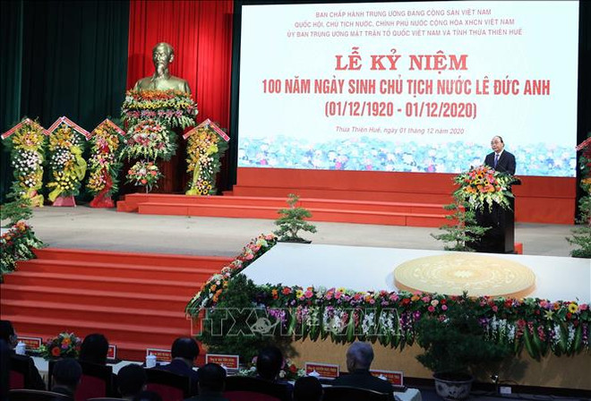 Le centenaire de la naissance du président Le Duc Anh célébré à Hue ảnh 1 Le centenaire de la naissance du président Le Duc Anh célébré à Hue ảnh 1