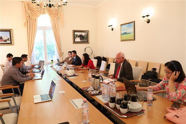 Visioconférence sur la célébration des 45 ans des relations Vietnam-Allemagne ảnh 1