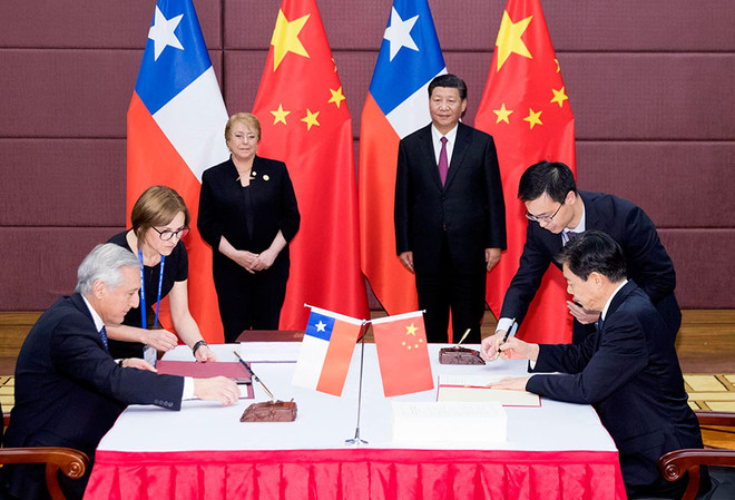 APEC 2017 : La Chine et le Chili modernisent leur accord de libre-échange ảnh 1 APEC 2017 : La Chine et le Chili modernisent leur accord de libre-échange ảnh 1