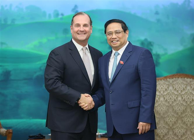 Le Premier ministre Pham Minh Chinh reçoit le PDG du groupe Marriott ảnh 1 Le Premier ministre Pham Minh Chinh reçoit le PDG du groupe Marriott ảnh 1