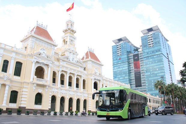 Ho Chi Minh-Ville compte piloter cinq lignes de bus électriques au premier trimestre ảnh 1 Ho Chi Minh-Ville compte piloter cinq lignes de bus électriques au premier trimestre ảnh 1