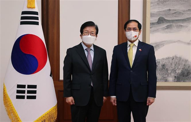 Le ministre vietnamien des AE rencontre le président de l’AN et le ministre des Finances de R.de Corée ảnh 1 Le ministre vietnamien des AE rencontre le président de l’AN et le ministre des Finances de R.de Corée ảnh 1