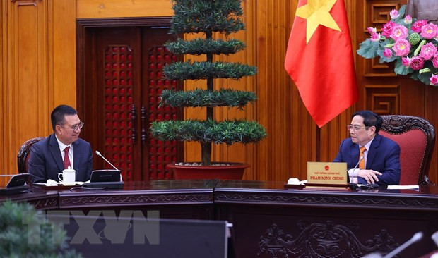 Le PM reçoit les présidents des Groupes thaïlandais SCG et Amata Vietnam ảnh 1 Le PM reçoit les présidents des Groupes thaïlandais SCG et Amata Vietnam ảnh 1