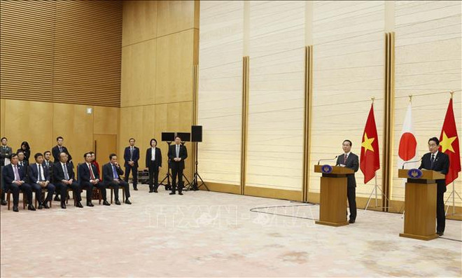 Le Vietnam et le Japon élèvent leurs relations au rang de partenariat stratégique intégral ảnh 1 Le Vietnam et le Japon élèvent leurs relations au rang de partenariat stratégique intégral ảnh 1