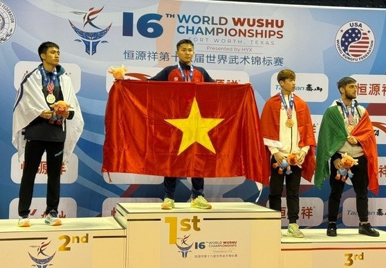 Le Vietnam termine deuxième aux 16èmes Championnats du monde de Wushu ảnh 1