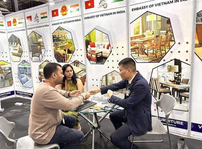 Le Vietnam au Salon mondial du meuble en Inde ảnh 1 Le Vietnam au Salon mondial du meuble en Inde ảnh 1