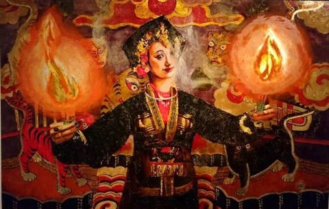 Le culte des Déesses-Mères en laques poncées ảnh 1 Le culte des Déesses-Mères en laques poncées ảnh 1