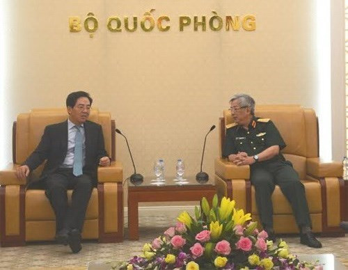 Le général Nguyen Chi Vinh reçoit l’ambassadeur de Chine ảnh 1 Le général Nguyen Chi Vinh reçoit l’ambassadeur de Chine ảnh 1