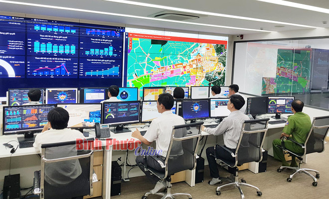 Binh Phuoc met en service un centre d’administration intelligente ảnh 1