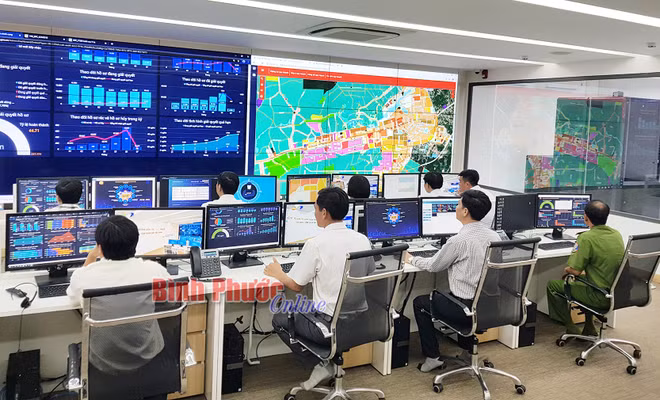 Binh Phuoc met en service un centre d’administration intelligente ảnh 1 Binh Phuoc met en service un centre d’administration intelligente ảnh 1