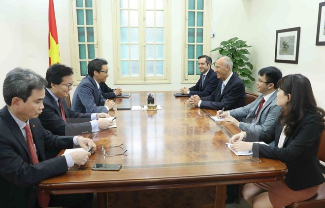 Le vice-Premier ministre Vu Duc Dam reçoit le directeur général de l’OMPI ảnh 1 Le vice-Premier ministre Vu Duc Dam reçoit le directeur général de l’OMPI ảnh 1