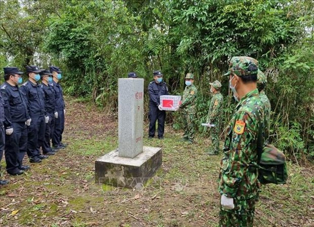 Patrouille conjointe à la frontière Vietnam - Chine ảnh 1