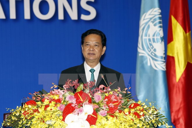 Célébration du 70e anniversaire de l'ONU au Vietnam ảnh 1 Célébration du 70e anniversaire de l'ONU au Vietnam ảnh 1