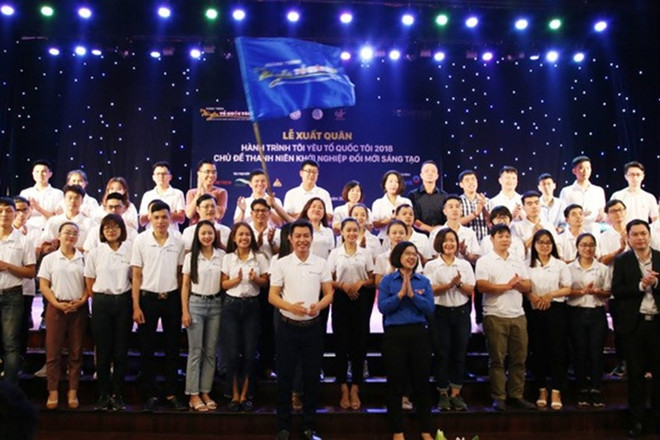 Départ de l’itinéraire "J’aime ma Patrie" 2018 ảnh 1 Départ de l’itinéraire "J’aime ma Patrie" 2018 ảnh 1