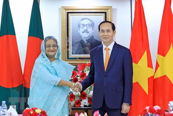Entretien entre le président Trân Dai Quang et la PM bangladaise Sheikh Hasina ảnh 1
